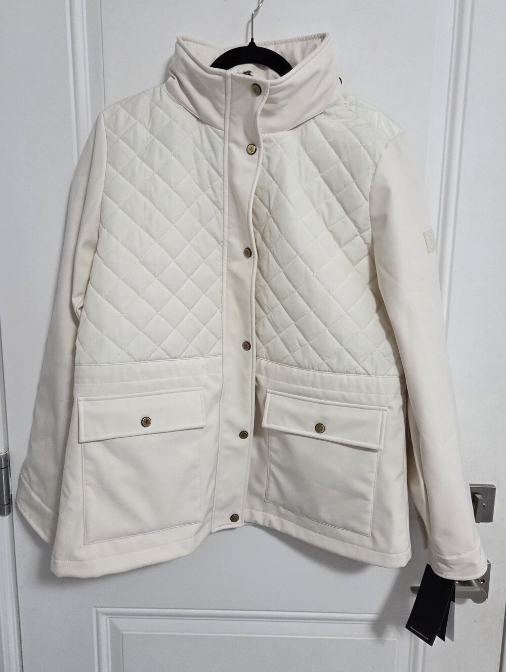 NWT - Lauren Ralph Lauren Women's Quilted Funnelneck Jacket - Size L